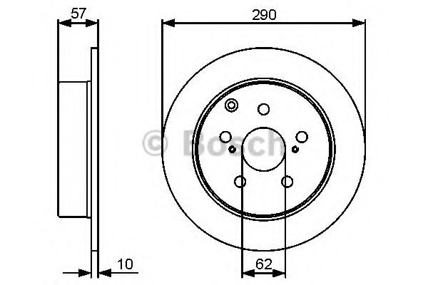 BOSCH - 0 986 479 448 - Тормозной диск (Тормозная система)