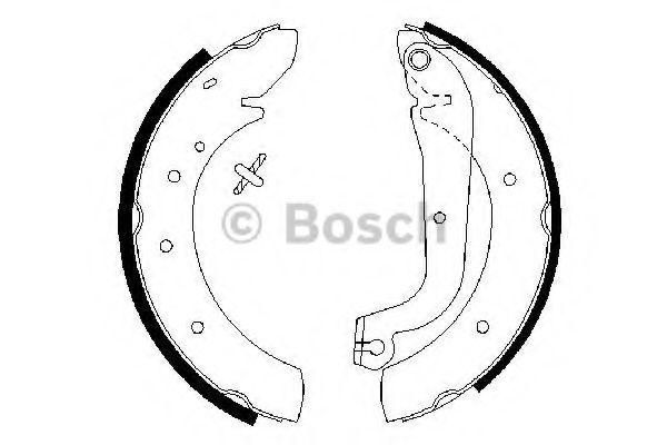 BOSCH - 0 986 487 313 - Комплект тормозных колодок (Тормозная система)