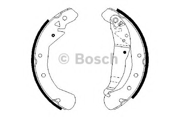 BOSCH - 0 986 487 658 - Комплект тормозных колодок (Тормозная система)