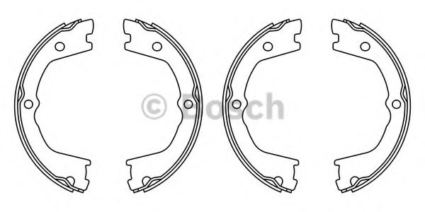 BOSCH - F 026 008 022 - Комплект тормозных колодок, стояночная тормозная система (Тормозная система)