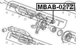 FEBEST - MBAB-027Z - Втулка, рычаг колесной подвески (Подвеска колеса)