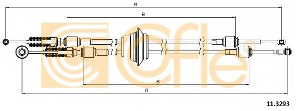 COFLE - 11.3293 - Трос, ступенчатая коробка передач (Ступенчатая коробка передач)