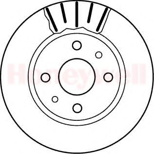 BENDIX - 562122B - Тормозной диск