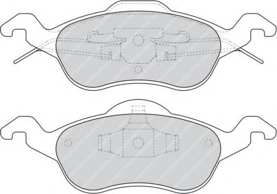 FERODO - FDB1318 - Комплект тормозных колодок, дисковый тормоз (Тормозная система)