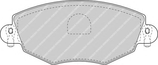 FERODO - FDB1425 - Комплект тормозных колодок, дисковый тормоз (Тормозная система)