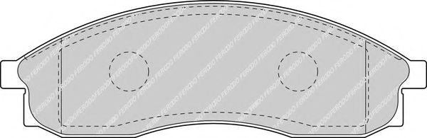 FERODO - FDB1434 - Комплект тормозных колодок, дисковый тормоз (Тормозная система)