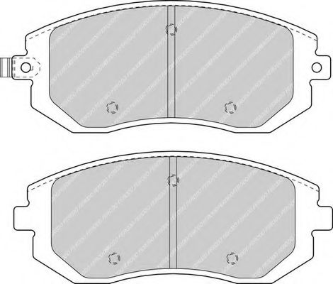 FERODO - FDB1639 - Комплект тормозных колодок, дисковый тормоз (Тормозная система)