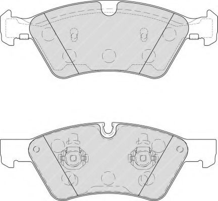 FERODO - FDB1830 - Комплект тормозных колодок, дисковый тормоз (Тормозная система)