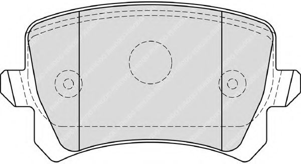 FERODO - FDB4192 - Комплект тормозных колодок, дисковый тормоз (Тормозная система)