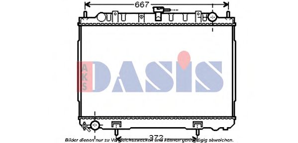 AKS DASIS - 070119N - Радиатор, охлаждение двигателя (Охлаждение)