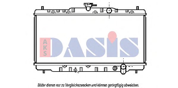 AKS DASIS - 100600N - Радиатор, охлаждение двигателя (Охлаждение)