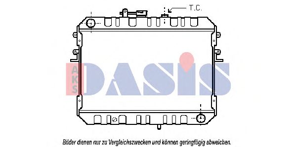 AKS DASIS - 110290N - Радиатор, охлаждение двигателя (Охлаждение)