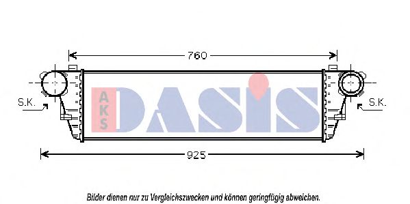 AKS DASIS - 127006N - Интеркулер (Система подачи воздуха)