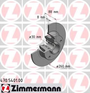 ZIMMERMANN - 470.5401.00 - Тормозной диск (Тормозная система)