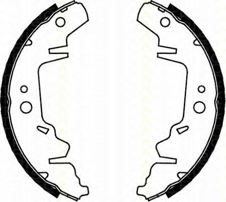 TRISCAN - 8100 10593 - Комплект тормозных колодок (Тормозная система)