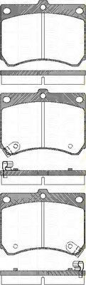 TRISCAN - 8110 50186 - Комплект тормозных колодок, дисковый тормоз (Тормозная система)