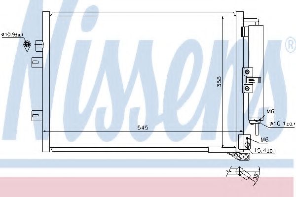 NISSENS - 940142 - Конденсатор, кондиционер (Кондиционер)