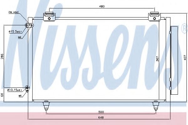 NISSENS - 94719 - Конденсатор, кондиционер (Кондиционер)