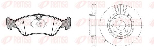 REMSA - 8286.01 - Комплект тормозов, дисковый тормозной механизм (Тормозная система)