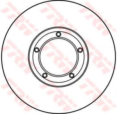 TRW - DF1619 - Тормозной диск (Тормозная система)