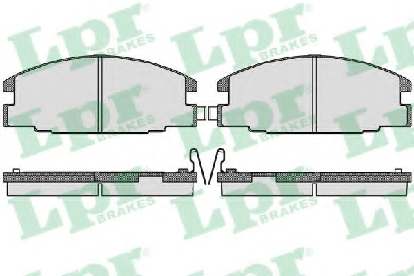 LPR - 05P544 - Комплект тормозных колодок, дисковый тормоз (Тормозная система)