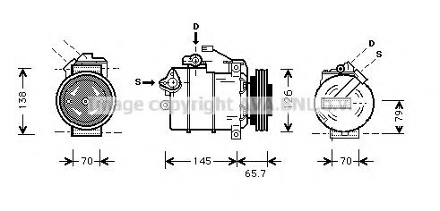 AVA QUALITY COOLING - AIAK151 - Компрессор, кондиционер