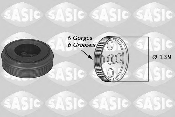 SASIC - 9001803 - Ременный шкив, коленчатый вал (Ременный привод)
