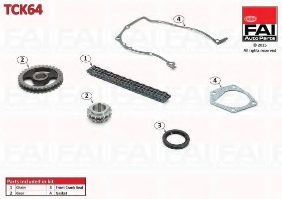 FAI AUTOPARTS - TCK64 - Комплект цепи привода распредвала (Управление двигателем)