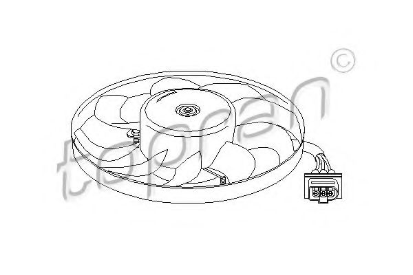 TOPRAN - 107 706 - Вентилятор, охлаждение двигателя (Охлаждение)