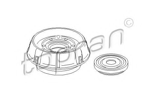 TOPRAN - 700 354 - Опора стойки амортизатора (Подвеска колеса)