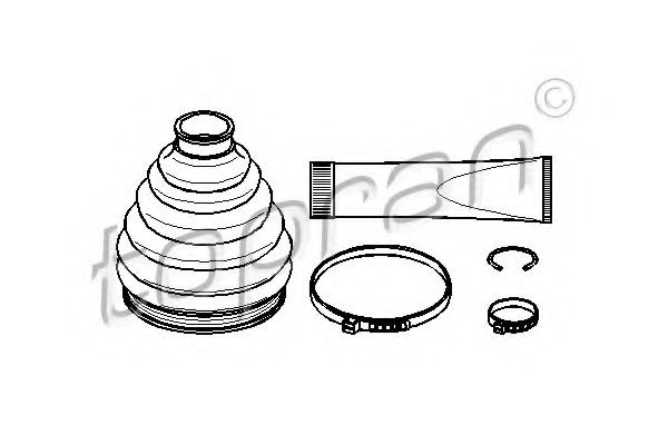 TOPRAN - 722 473 - Комплект пылника, приводной вал (Привод колеса)