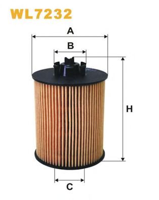 WIX FILTERS - WL7232 - Масляный фильтр (Смазывание)