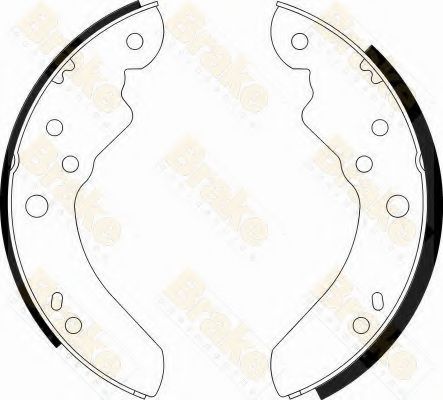 BRAKE ENGINEERING - SH2142 - Комплект тормозных колодок (Тормозная система)