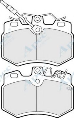 APEC BRAKING - PAD513 - Комплект тормозных колодок, дисковый тормоз (Тормозная система)