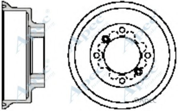 APEC BRAKING - DRM9124 - Тормозной барабан (Тормозная система)