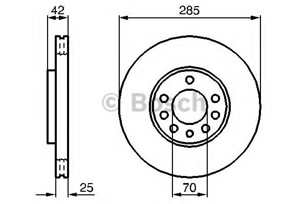 BOSCH - 0 986 479 107 - Тормозной диск (Тормозная система)