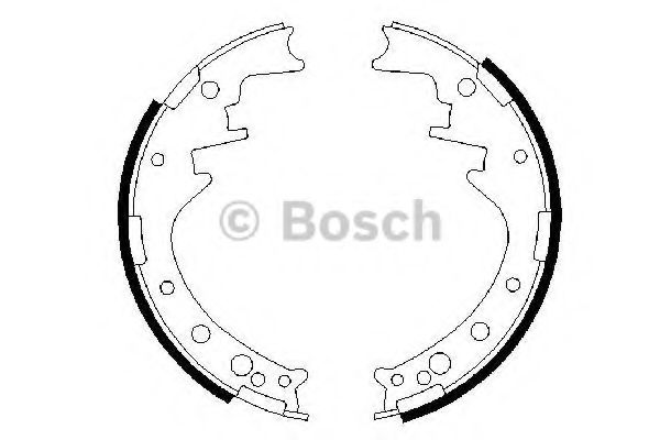 BOSCH - 0 986 487 292 - Комплект тормозных колодок (Тормозная система)