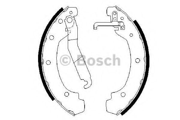 BOSCH - 0 986 487 389 - Комплект тормозных колодок (Тормозная система)