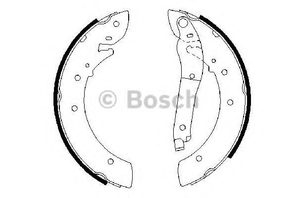 BOSCH - 0 986 487 403 - Комплект тормозных колодок (Тормозная система)