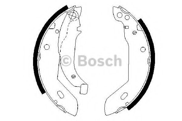 BOSCH - 0 986 487 533 - Комплект тормозных колодок (Тормозная система)