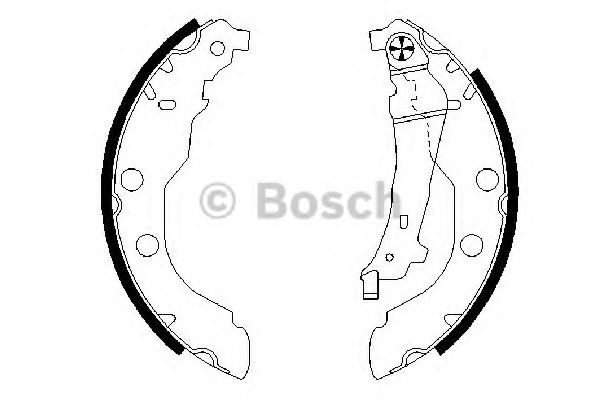 BOSCH - 0 986 487 549 - Комплект тормозных колодок (Тормозная система)