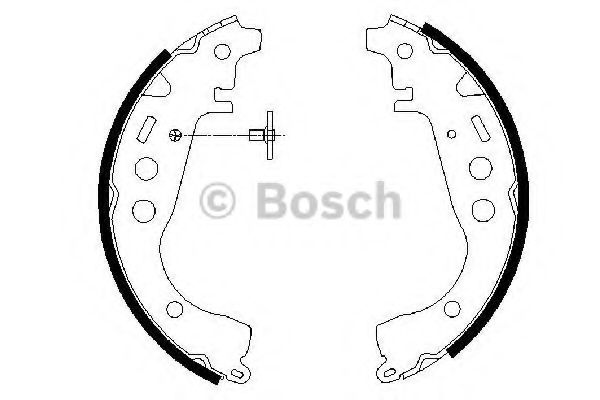 BOSCH - 0 986 487 589 - Комплект тормозных колодок (Тормозная система)