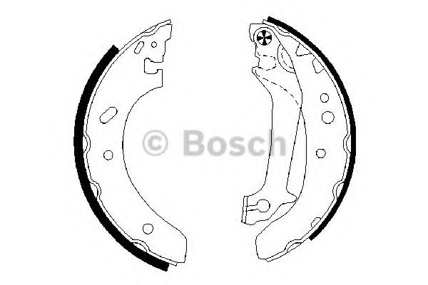 BOSCH - 0 986 487 674 - Комплект тормозных колодок (Тормозная система)