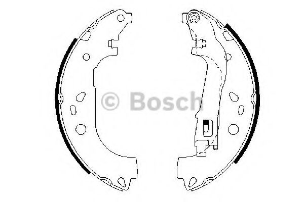 BOSCH - 0 986 487 717 - Комплект тормозных колодок (Тормозная система)