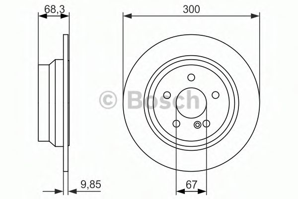 BOSCH - 0 986 479 931 - Тормозной диск (Тормозная система)