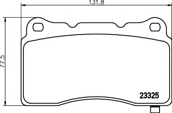 HELLA PAGID - 8DB 355 014-451 - Комплект тормозных колодок, дисковый тормоз (Тормозная система)