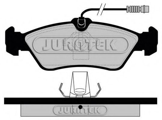 JURATEK - JCP1045 - Комплект тормозных колодок, дисковый тормоз (Тормозная система)