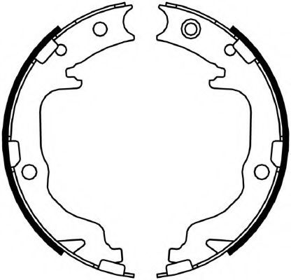 FERODO - FSB4059 - Комплект тормозных колодок, стояночная тормозная система (Тормозная система)