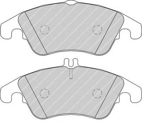 FERODO - FDB1979 - Комплект тормозных колодок, дисковый тормоз (Тормозная система)