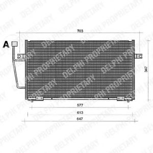 DELPHI - TSP0225204 - Конденсатор, кондиционер (Кондиционер)